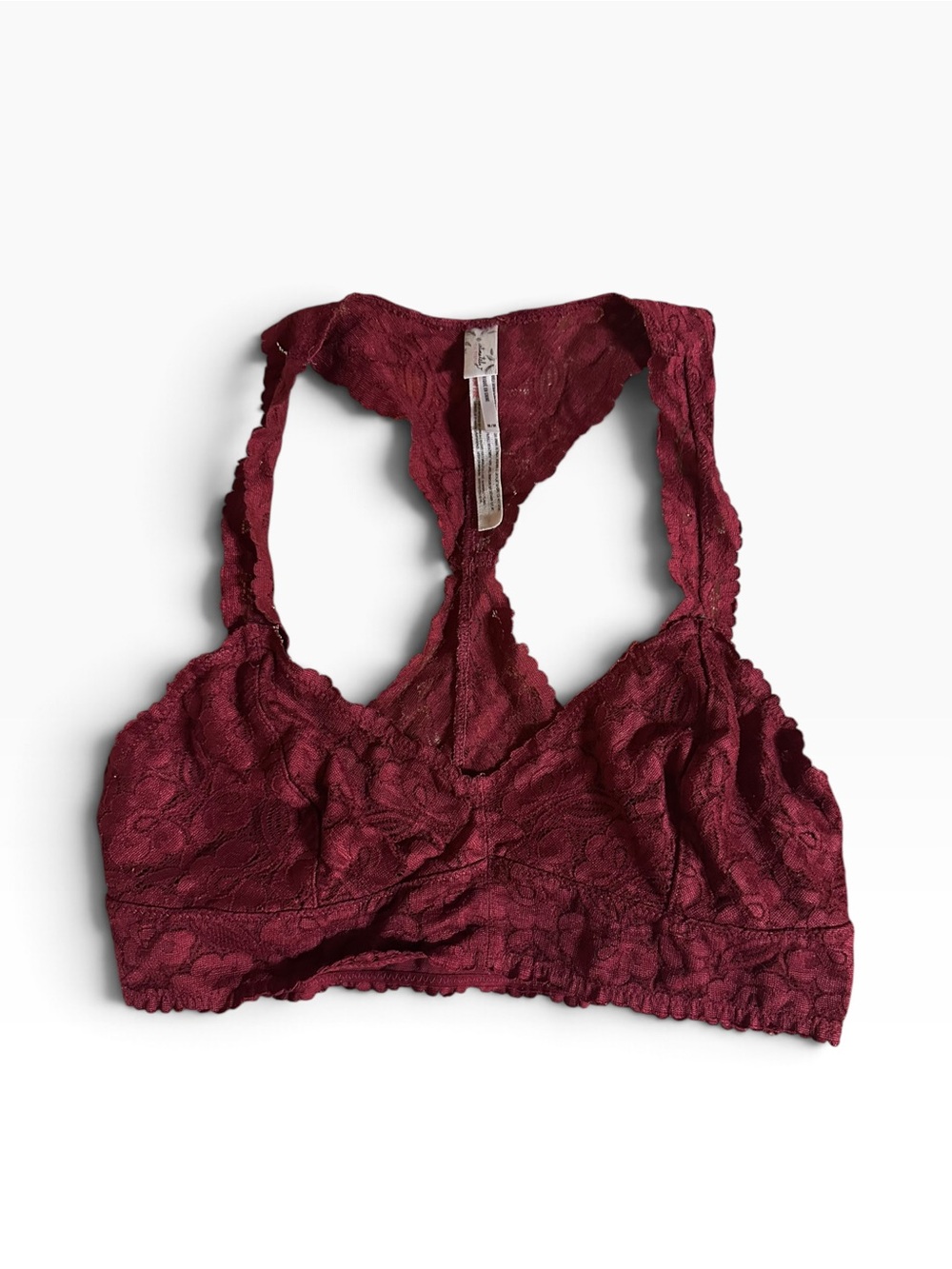 Free people intimate Lace Racerback Bralette in Wine -